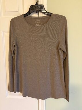 Beige long sleeve shirt